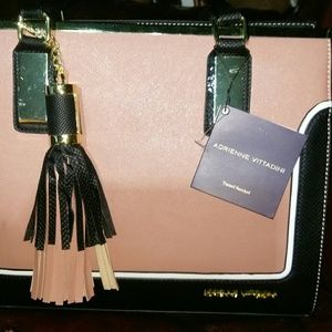 NWT ADRIENNE VITTADINI Tassel Satchel